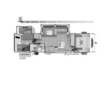 2025 Salem 32BHDSX PLATINUM Travel Trailer at Homestead RV Center STOCK# 2409 Floor plan Image
