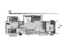 2025 Salem 32BHDSX PLATINUM Travel Trailer at Homestead RV Center STOCK# 2409 Floor plan Image