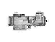 2024 Rockwood Ultra Lite 2906BS Travel Trailer at Homestead RV Center STOCK# 2412 Floor plan Image