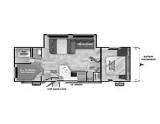 2025 Salem Cruise Lite 26ICE Travel Trailer at Homestead RV Center STOCK# 2414 Floor plan Image