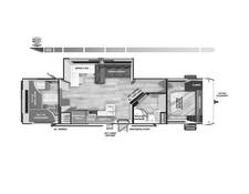 2025 Salem 29VBUDX Platinum Travel Trailer at Homestead RV Center STOCK# 2424 Floor plan Image