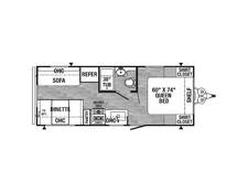 2021 Palomino Puma XLE Lite 20RLC Travel Trailer at Homestead RV Center STOCK# 2428 Floor plan Image