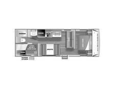 2022 Prime Time Avenger 26BK Travel Trailer at Homestead RV Center STOCK# 2430 Floor plan Image