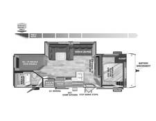 2025 Salem Cruise Lite 263BHXL Travel Trailer at Homestead RV Center STOCK# 2433 Floor plan Image