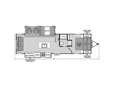 2023 Coachmen Apex Ultra-Lite 293RLDS Travel Trailer at Homestead RV Center STOCK# 2434 Floor plan Image