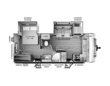 2025 Rockwood Mini Lite 2516S Travel Trailer at Homestead RV Center STOCK# 2375 Floor plan Image