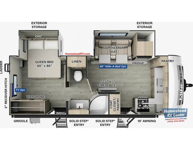 2025 Rockwood Mini Lite 2516S Travel Trailer at Homestead RV Center STOCK# 2375 Photo 2