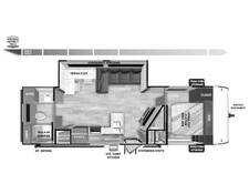 2025 Salem 26RBSX PLATINUM Travel Trailer at Homestead RV Center STOCK# 2436 Floor plan Image