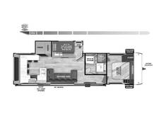 2025 Salem 29VIEWX Platinum Travel Trailer at Homestead RV Center STOCK# 2439 Floor plan Image