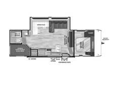 2025 Salem 28DBUD Travel Trailer at Homestead RV Center STOCK# 2440 Floor plan Image