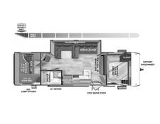 2025 Salem Cruise Lite 273QBXLX Platinum Travel Trailer at Homestead RV Center STOCK# 2441 Floor plan Image