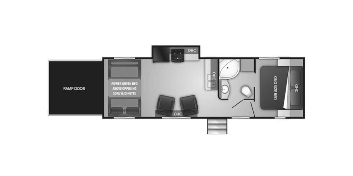 2020 Cruiser RV Stryker Toy Hauler 2613 Travel Trailer at Homestead RV Center STOCK# 2442 Floor plan Layout Photo