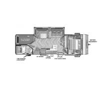 2022 Salem Cruise Lite 263BHXL Travel Trailer at Homestead RV Center STOCK# 2444 Floor plan Image