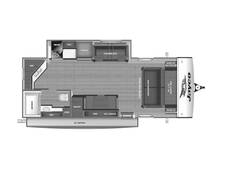 2025 Jayco Jay Feather 21MML Travel Trailer at Homestead RV Center STOCK# 2446 Floor plan Image