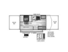 2018 Rockwood Extreme Sports Package 2280BHESP Folding at Homestead RV Center STOCK# 2447 Floor plan Image