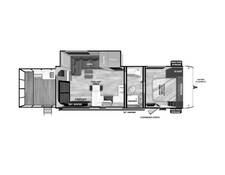 2025 Salem Cruise Lite 22VERANDA Travel Trailer at Homestead RV Center STOCK# 2452 Floor plan Image