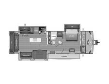 2025 Jayco Jay Flight 334RTS Travel Trailer at Homestead RV Center STOCK# 2463 Floor plan Image