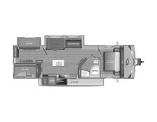 2025 Jayco Jay Flight SLX 333BTS Travel Trailer at Homestead RV Center STOCK# 2467 Floor plan Image