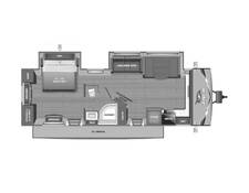 2025 Jayco Jay Flight SLX 280FKS Travel Trailer at Homestead RV Center STOCK# 2468 Floor plan Image