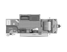 2025 Jayco Jay Flight 284BHS Travel Trailer at Homestead RV Center STOCK# 2469 Floor plan Image