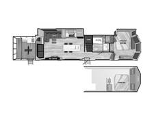 2025 Salem Grand Villa Destination Trailer 42VERANDA Travel Trailer at Homestead RV Center STOCK# 2471 Floor plan Image