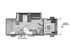 2025 Salem Cruise Lite 25ICE Travel Trailer at Homestead RV Center STOCK# 2473 Floor plan Image