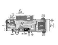 2025 Salem Hemisphere Hyper-Lyte 25RBHL Travel Trailer at Homestead RV Center STOCK# 2476 Floor plan Image