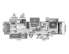 2025 Salem Hemisphere 369BL Fifth Wheel at Homestead RV Center STOCK# 2477 Floor plan Image