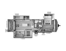 2025 Rockwood Ultra Lite 2906BS Travel Trailer at Homestead RV Center STOCK# 2480 Floor plan Image