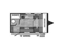 2024 KZ Sportsmen Classic 130RB Travel Trailer at Homestead RV Center STOCK# 2485 Floor plan Image